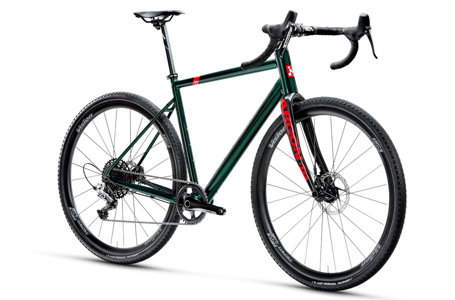 ARGON 18 (2023) GREY MATTER - TUNDRA GREEN, GLOSS (356A) - SRAM RIVAL HYDRO 22