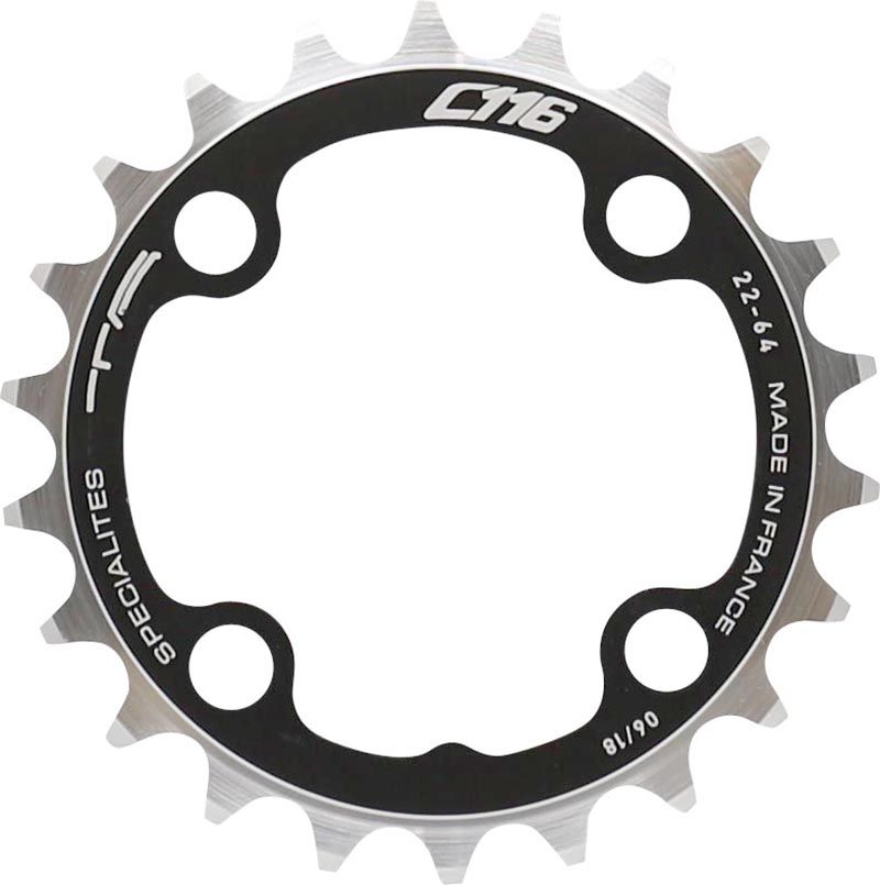 SPECIALITES TA CHAINRING C116 (9S) PITCH 64 INNER BLACK (SHIMANO XTR MODEL 960)