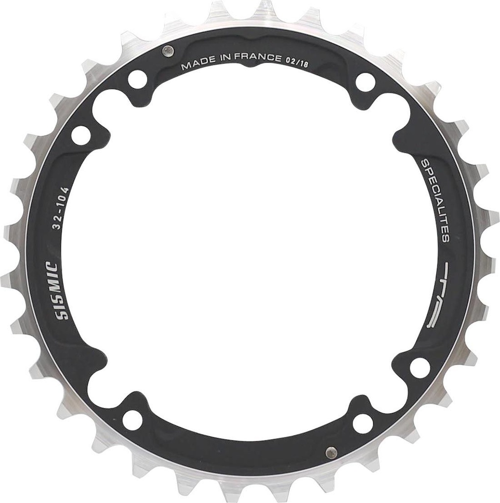 SPECIALITES TA CHAINRING SISMIC (9S) STITCH 104 CENTER BLACK (SHIMANO XTR 980)