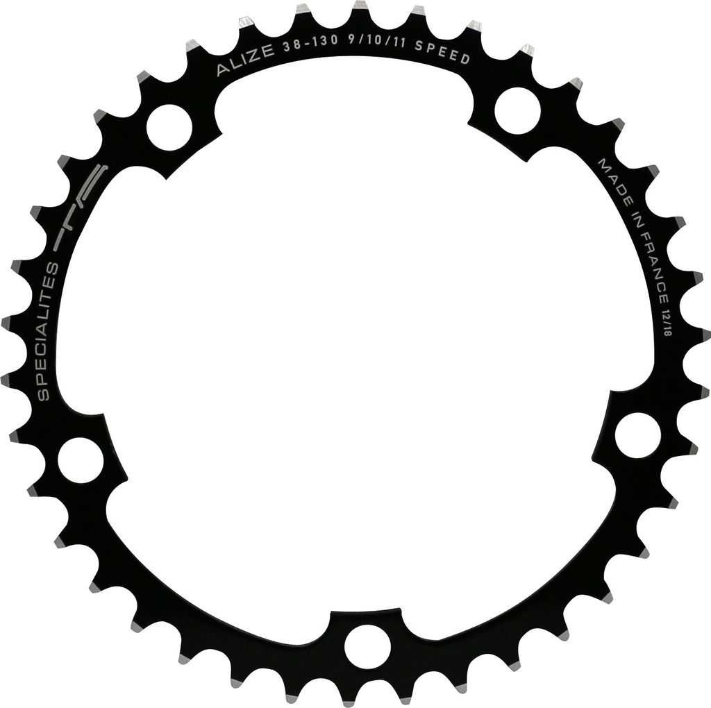 SPECIALITES TA CHAINRING ALIZE (9S/10S/11S) PITCH 130 INNER BLACK (SHIMANO RACE)