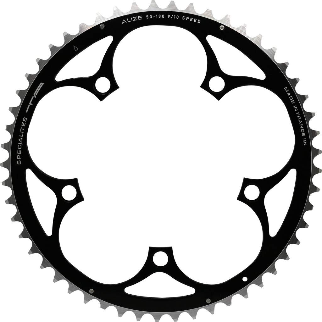 SPECIALITES TA CHAINRING ALIZE (9S/10S/11S) PITCH 130 OUTSIDE BLACK (SHIMANO RACE)