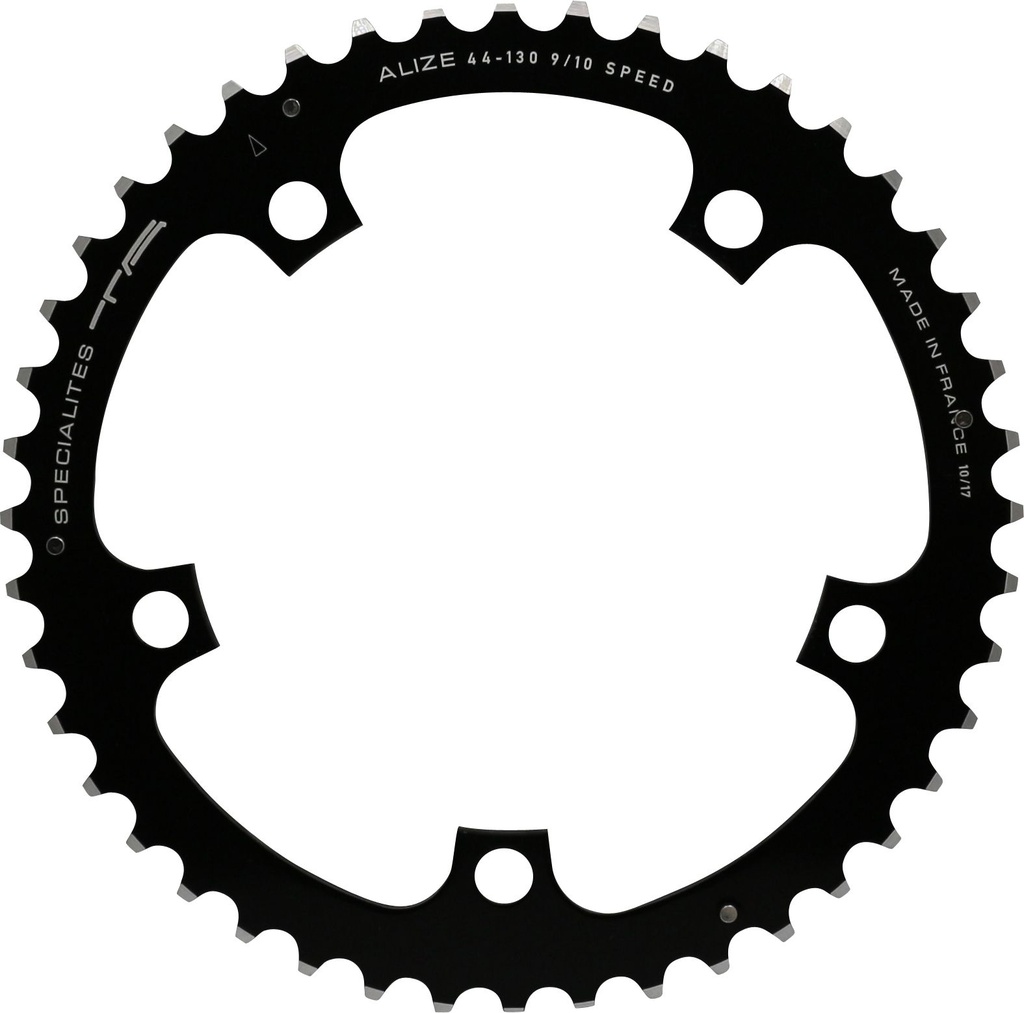 SPECIALITES TA CHAINRING ALIZE (9S/10S/11S) PITCH 130 MIDDLE BLACK (SHIMANO RACE)