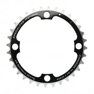 SPECIALITES TA CHAINRING CHINOOK (9S) PITCH 104 BLACK (ATB 4-ARM)