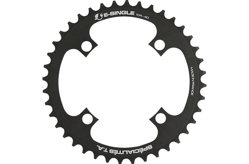 [PL42104309-32] SPECIALITES TA CHAINRING E-BIKE E-SINGLE STITCH 104 BLACK (32)