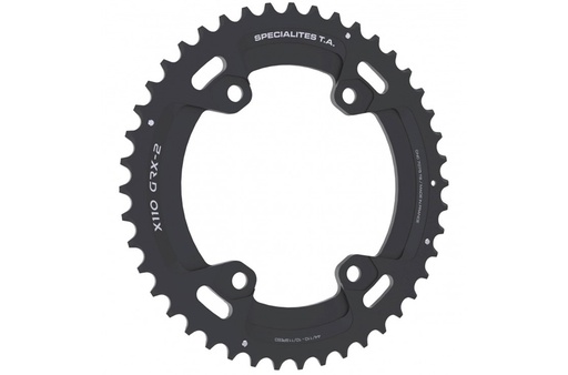 [PL481103G9-44] SPECIALITES TA CHAINRING GRAVEL X110 GRX-2 (10S/11S) PITCH 110 OUTER BLACK (4-BOLT SHIMANO RX600 RX810) (44)