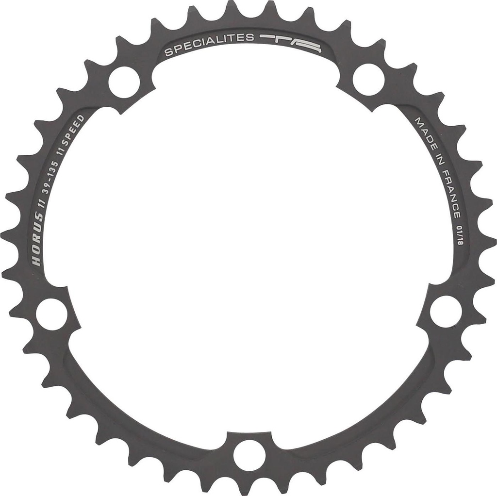 SPECIALITES TA CHAINRING HORUS (11S) PITCH 135 INNER ANTHRACITE (CAMPA)