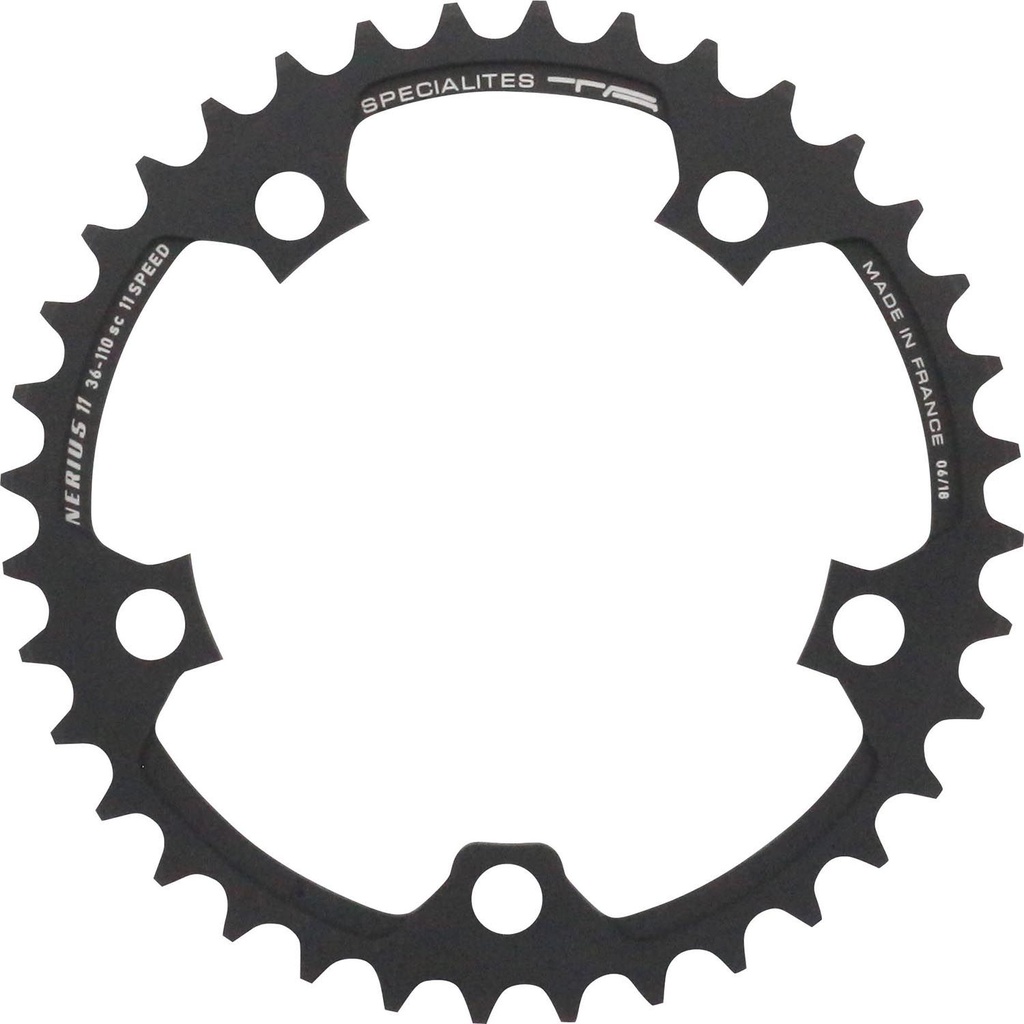 SPECIALITES TA CHAINRING NERIUS (11S) PITCH 110 INNER ANTHRACITE (CAMPA COMPACT)