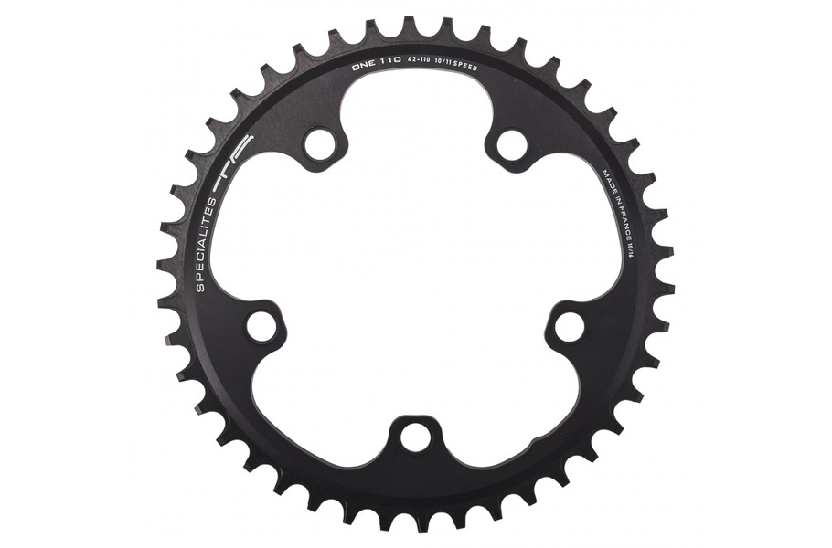 SPECIALITES TA CHAINRING ONE 110 (10S/11S/12S) PITCH 110 MATT BLACK (5-ARM SHIMANO/SRAM/FSA)