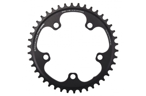 [PL58110339-38] SPECIALITES TA CHAINRING ONE 110 (10S/11S/12S) PITCH 110 MATT BLACK (5-ARM SHIMANO/SRAM/FSA) (38)