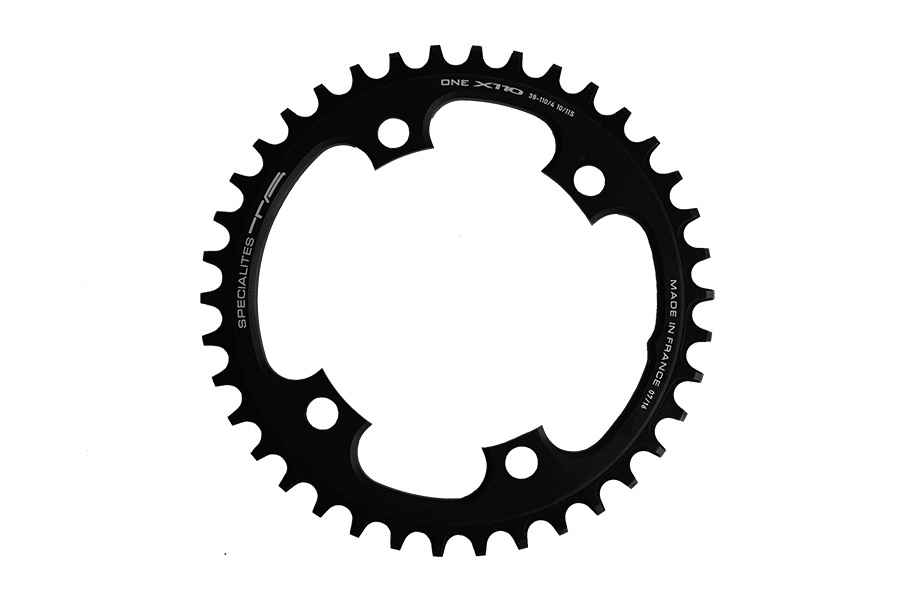 SPECIALITES TA CHAINRING ONE X110 (10S/11S) PITCH 110 MATT BLACK  (ULT R8000/8050/8070 & ULT 6800/6850/6870 & DA R9100/9170 & DA 9000/9070 & 105 R7000/7020 & 105 5800)