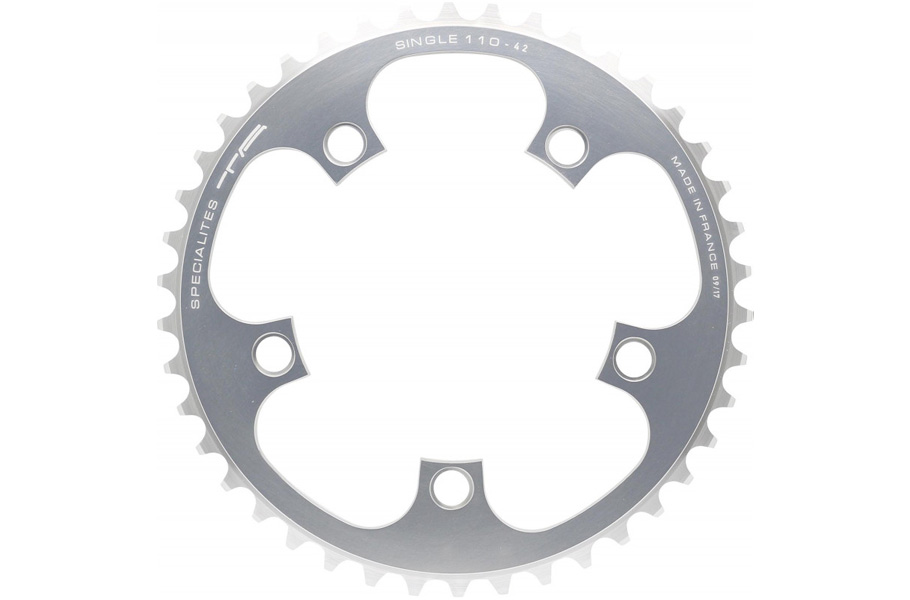 SPECIALITES TA CHAINRING SINGLE STITCH 110 SILVER (TANDEM/ROHLOFF)