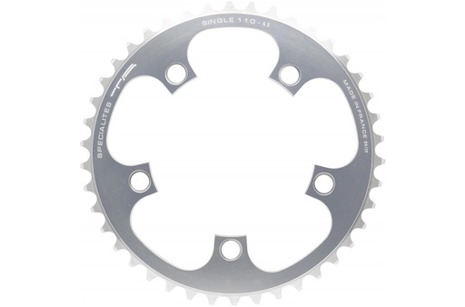 [PL50110332-38] SPECIALITES TA CHAINRING SINGLE STITCH 110 SILVER (TANDEM/ROHLOFF) (38)