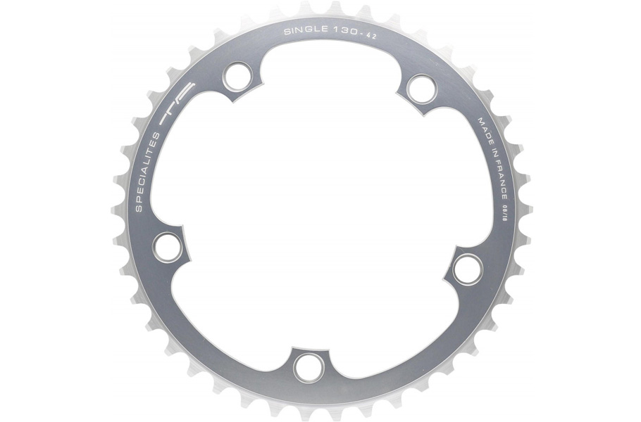 SPECIALITES TA CHAINRING SINGLE STITCH 130 SILVER (TANDEM/ROHLOFF)