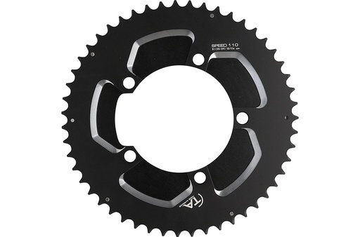 [PL58110339-50] SPECIALITES TA CHAINRING SPEED 2-110 (10S/11S) PITCH 110 OUTSIDE BLACK MATT (50)