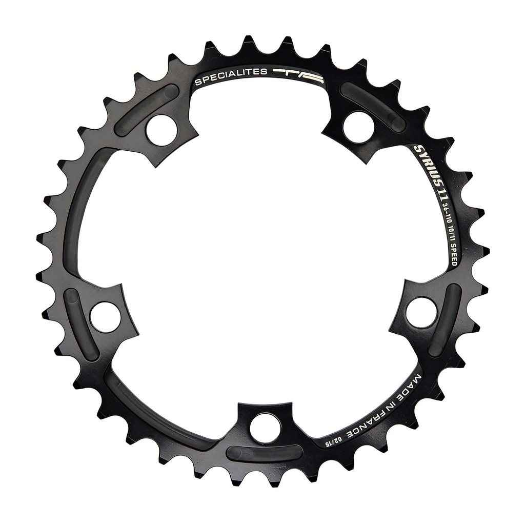 SPECIALITES TA CHAINRING SYRIUS (10S/11S) PITCH 110 INNER BLACK (SHIMANO/SRAM COMPACT)