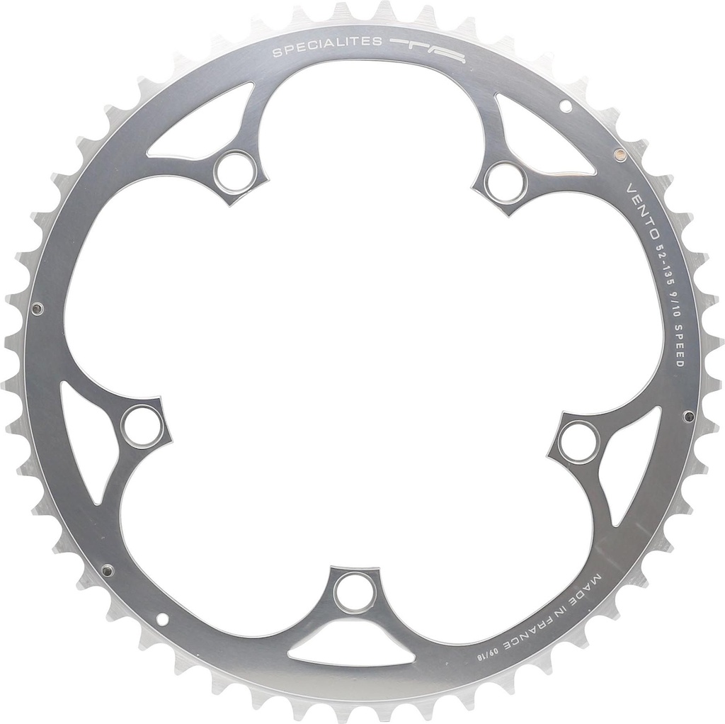 SPECIALITES TA CHAINRING VENTO (9S/10S) PITCH 135 OUTSIDE SILVER (CAMPA)