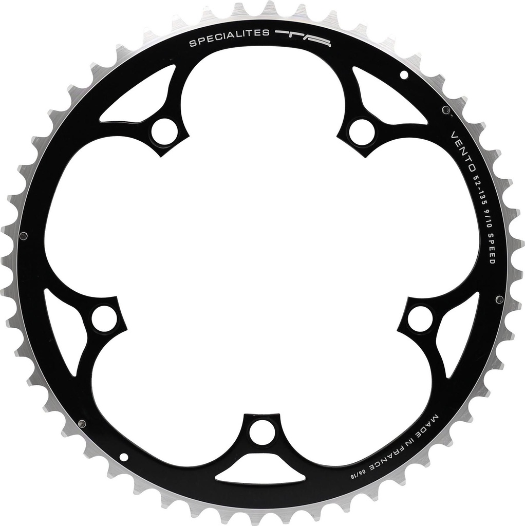 SPECIALITES TA CHAINRING VENTO (9S/10S) PITCH 135 OUTSIDE BLACK (CAMPA)