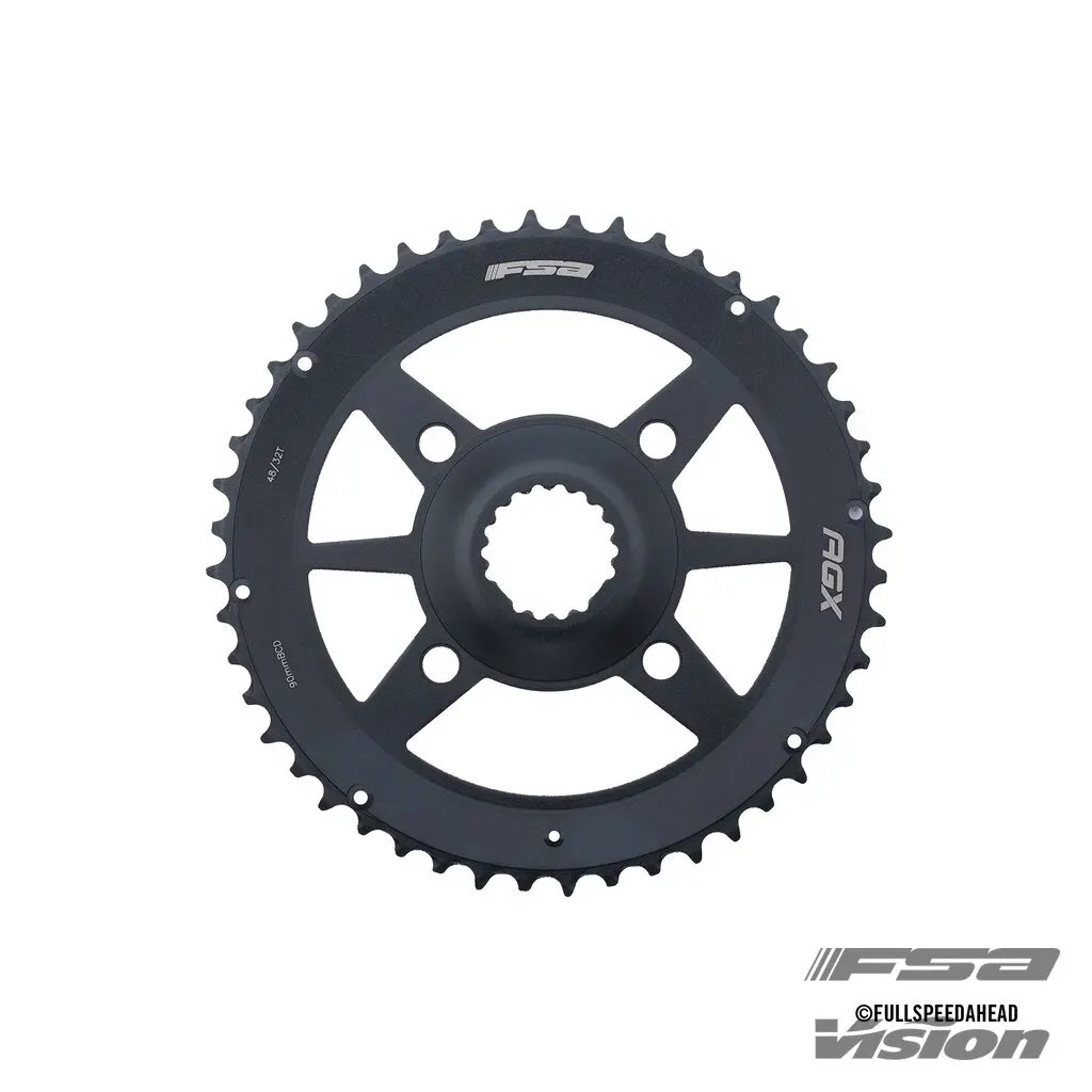 FSA CHAINRING (AGX+ GOSSAMER PRO 2X) DIRECT MOUNT PITCH 120 48T (WA741) N11 (4-BOLT CONNECTION) BLACK