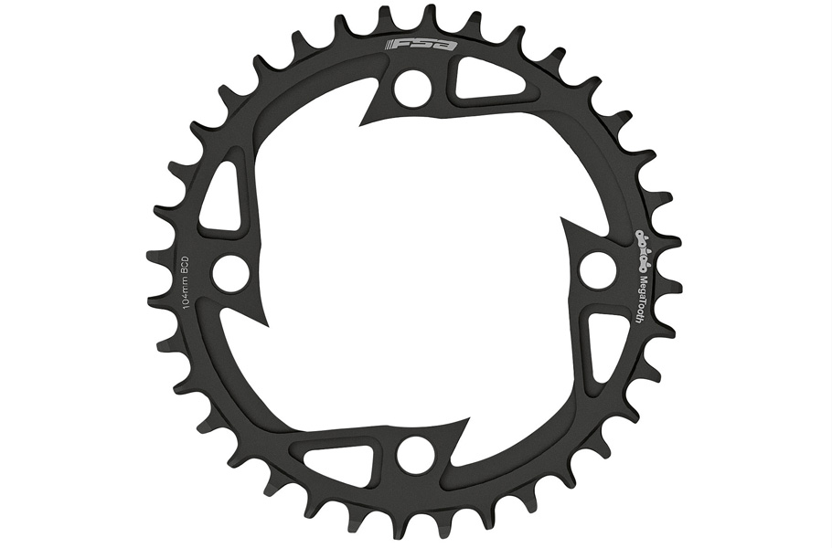 FSA CHAINRING (E-BIKE STEEL MEGATOOTH BOSCH GEN 4) 1X STICK 104 38T (WB486/WB447) BLACK