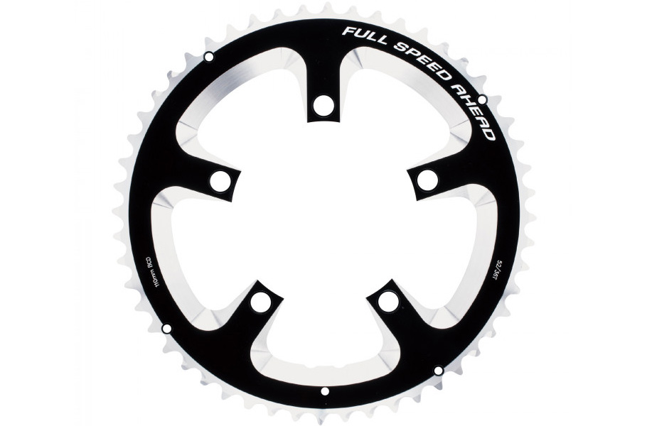 FSA CHAINRING (ROAD SUPER 5H) PITCH 110 52T (WA447) N11 PIN 12MM BLACK