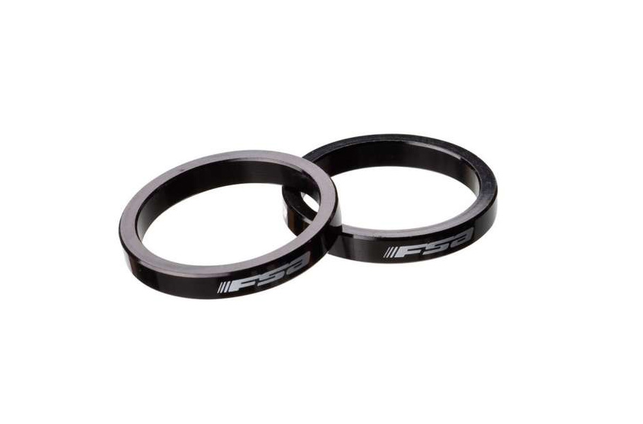 FSA SPACER ALU 1"1/8  5MM ZWART