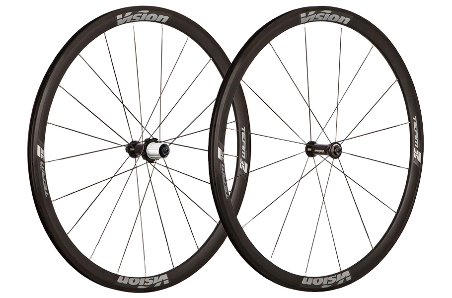 VISION ** EASY SELL PACK ** 3X WHEELSET TEAM 35 COMP SL RB SHIMANO 11 (CLINCHER) A9