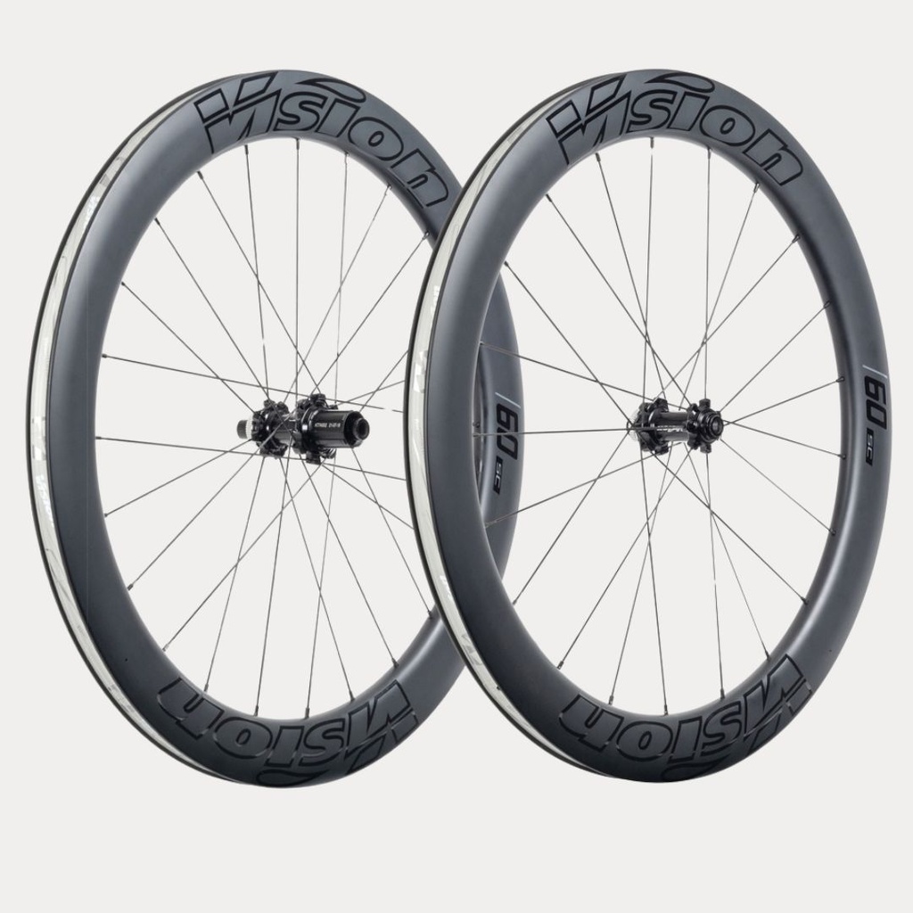 PAIRE DE ROUES VISION CARBONE SC 60 DISC CL (TUBELESS READY CLINCHER) B4