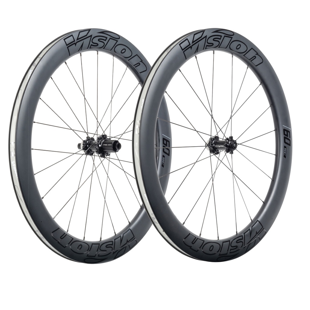 PAIRE DE ROUES VISION CARBONE SC 60 DISC CL SHIMANO 12 (TUBELESS READY CLINCHER) B4