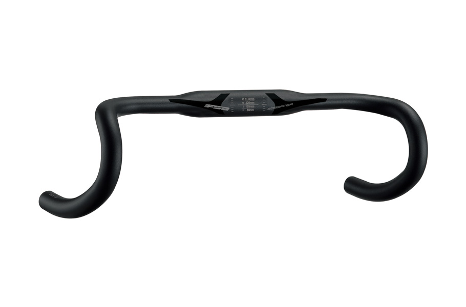 FSA HANDLEBAR GOSSAMER COMPACT {wing} ALLOY 31.8 BLACK