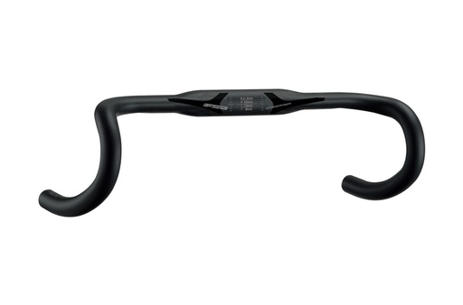 [185-0019035870] FSA HANDLEBAR GOSSAMER COMPACT {wing} ALLOY 31.8 BLACK (380 mm)