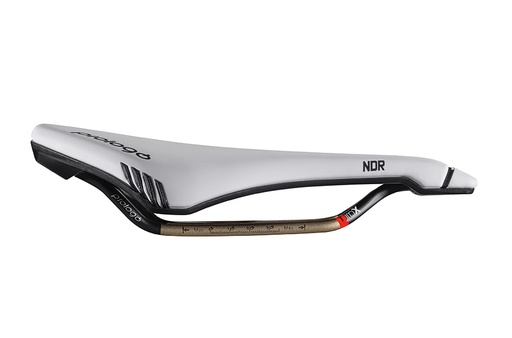 [DIENTN3WB80-AM] PROLOGO SELLE DIMENSION NDR (RAIL T-IROX) 143MM (Blanc/Noir)