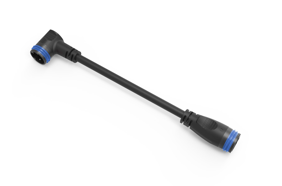 SYSTÈME MAHLE X20/X30 - CONNECTEUR RA2 90° CÂBLE POUR RALLONGE DE BATTERIE EXTERNE E185 (110MM)