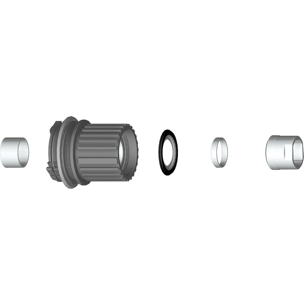 MAHLE X20 SYSTEM  -  ALUMINUM FREEWHEEL SET WITH NUTS  -  SHIMANO MICROSPLINE