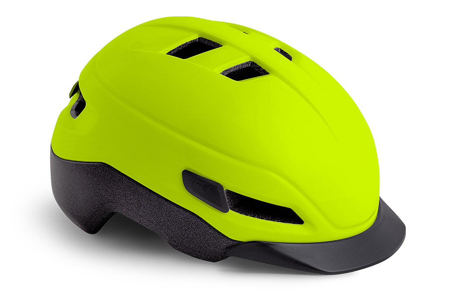 MET CASQUE URBAN GRANCORSO (SÉCURITÉ) JAUNE FLUOR