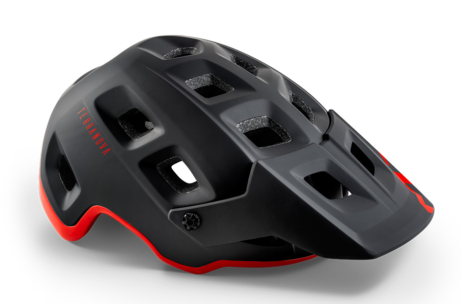 MET HELM MTB TERRANOVA ZWART/ROOD