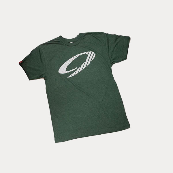 NINER T-SHIRT - NINE LOGO TECH TEE- VERT FORÊT