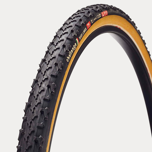 CHALLENGE OUTER TIRE CROSS BABY LIMUS {PRO} (OPEN TUBULAR) BLACK/TAN