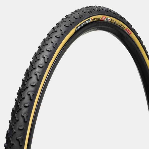 CHALLENGE OUTER TIRE CROSS BABY LIMUS {PRO} {TLR} (OPEN TUBULAR) BLACK/TAN