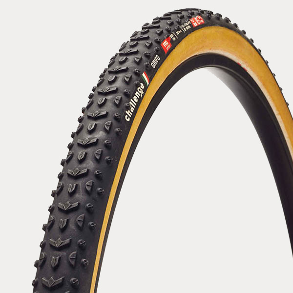 CHALLENGE OUTER TIRE CROSS GRIFO {PRO} (OPEN TUBULAR) BLACK/TAN