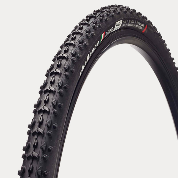 CHALLENGE OUTER TIRE CROSS GRIFO {RACE} (FOLDING TIIRE) BLACK/BLACK