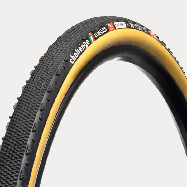 CHALLENGE TUBE GRAVEL ALMANZO {PRO} (TUBELESS TUBULAR) BLACK/TAN