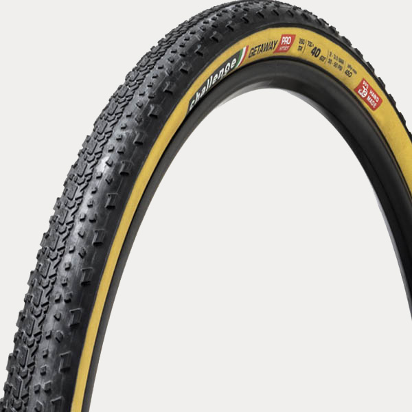 CHALLENGE OUTER TIRE GRAVEL GETAWAY {PRO} (OPEN TUBULAR) BLACK/TAN