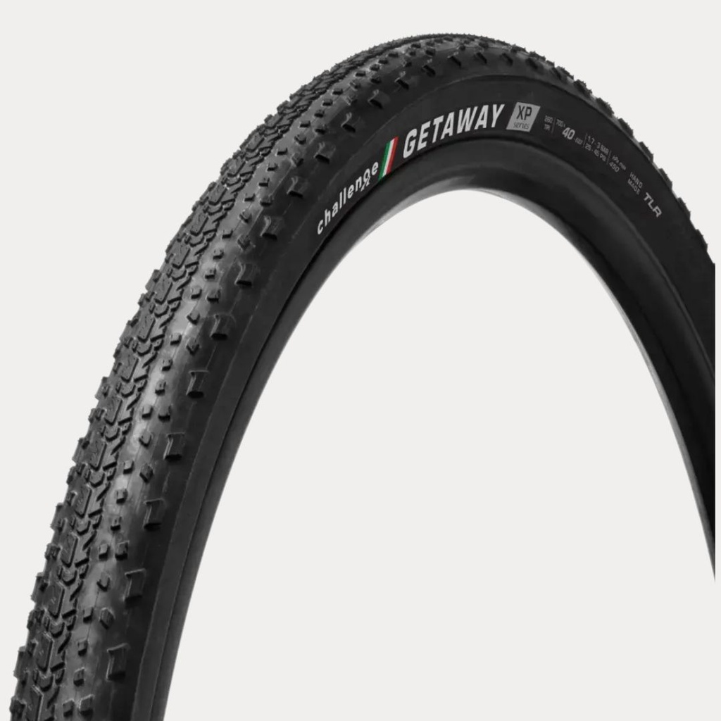 CHALLENGE OUTER TIRE GRAVEL GETAWAY {XP} {TLR} (OPEN TUBULAR) BLACK/BLACK