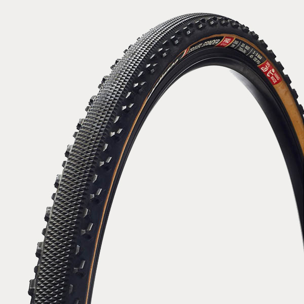 CHALLENGE OUTER TIRE GRAVEL GRINDER {PRO} (OPEN TUBULAR) BLACK/TAN