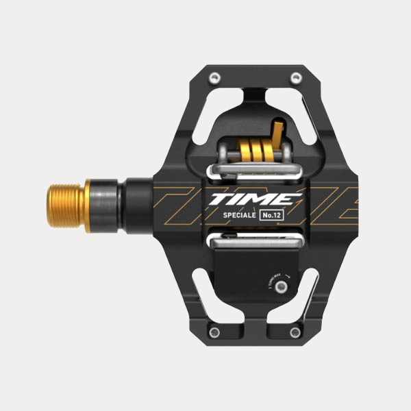 TIME MTB PEDALEN SPECIALE 12 SMALL TITANIUM ZWART GOUD