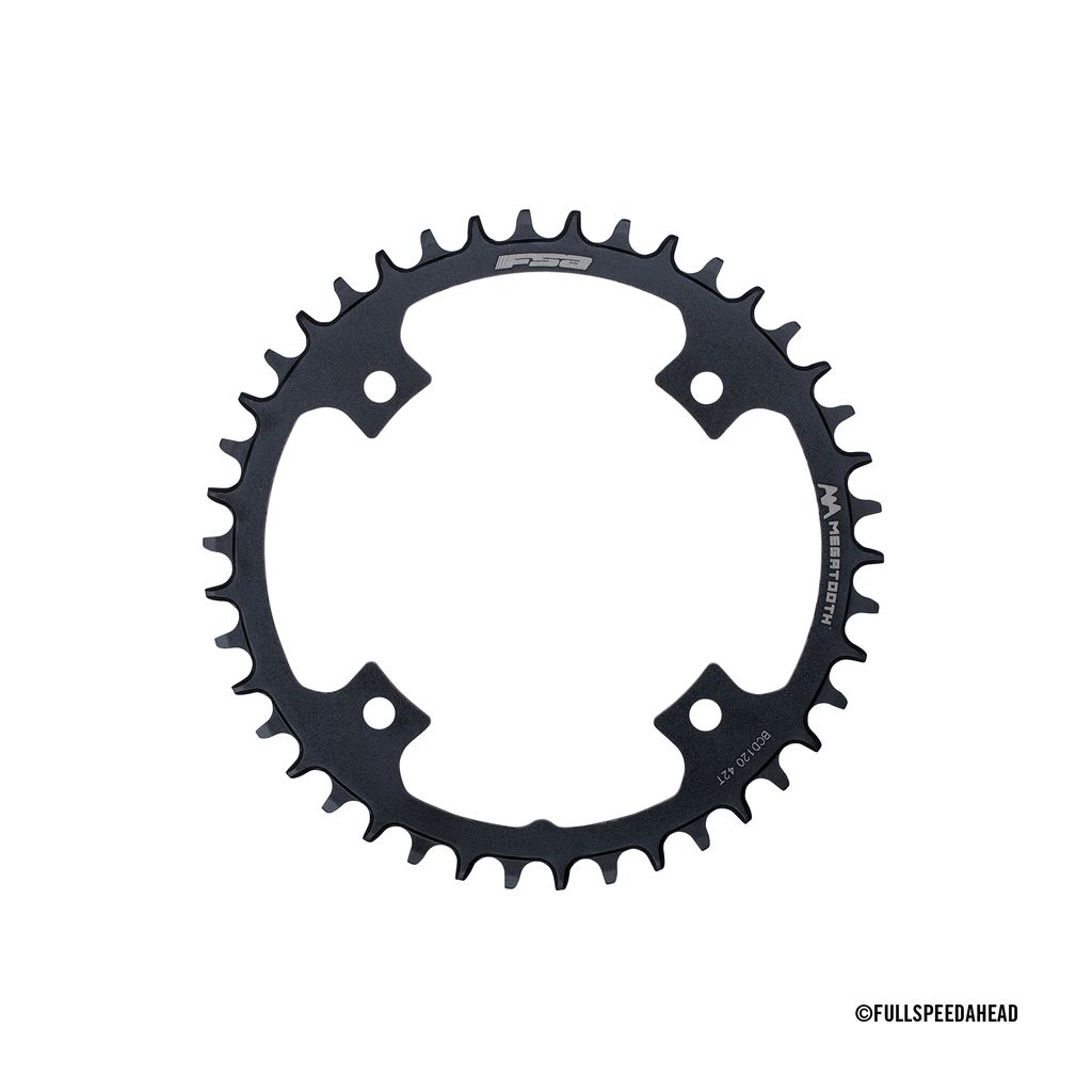 FSA CHAINRING (AGX+ GOSSAMER PRO/OMEGA) 1X STITCH 120 42T (WB484A) (4-BOLT CONNECTION) BLACK