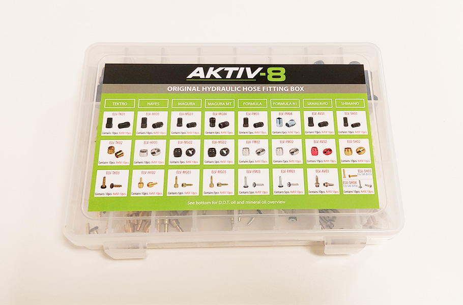 AKTIV-8 HYDRO CABLES SHORT BOX (SHIMANO/ MAGURA/ SRAM/ TEKTR/ HAYES/ FORMULA/ AVID)