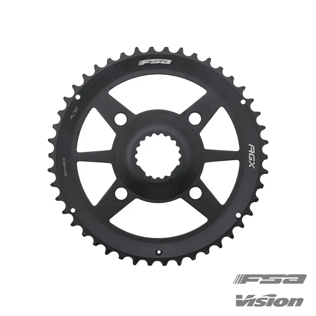 PLATEAU FSA (AGX+ GOSSAMER PRO 2X) PAS À MONTAGE DIRECT 120 46T (WA740A) N11 (CONNEXION 4 BOULONS) NOIR B5