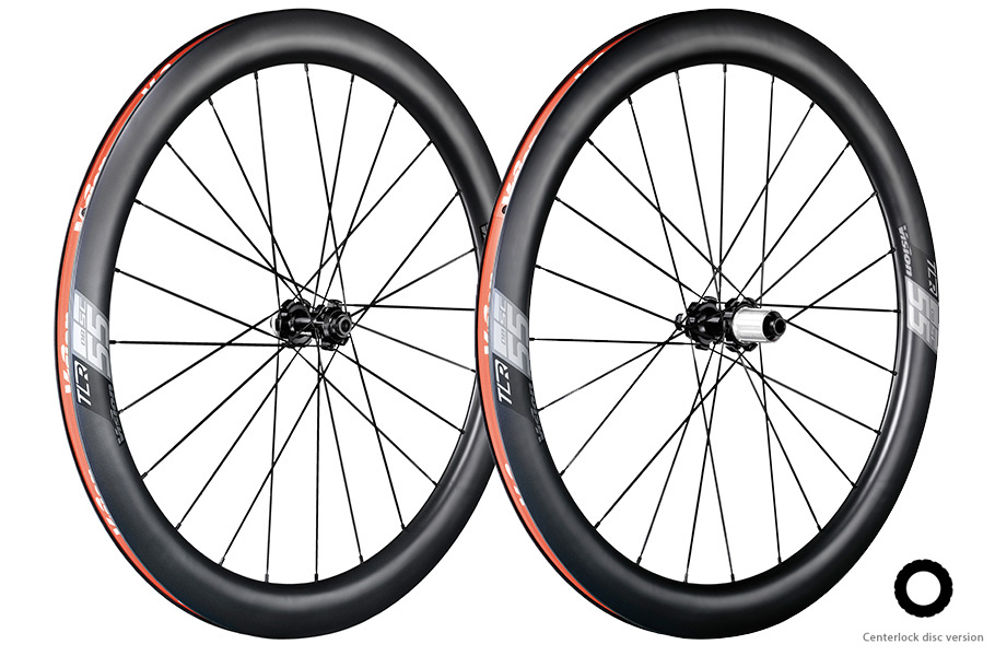 PAIRE DE ROUES VISION CARBON SC 55 DISC CL SHIMANO 11 (PNEU TUBELESS READY) B2