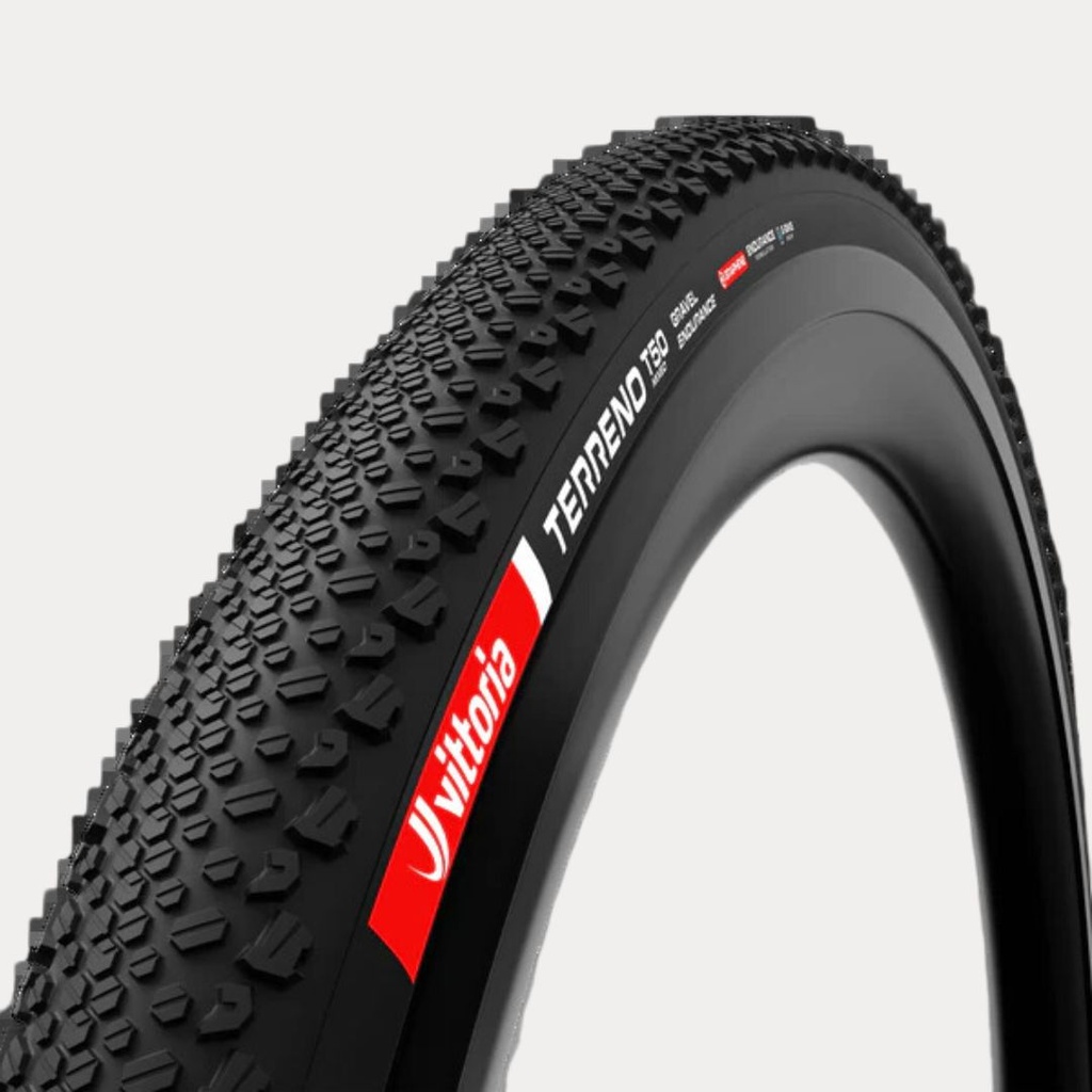 PNEU EXTÉRIEUR VITTORIA GRAVEL ENDURANCE TERRENO T50 MIXED 28'' (TLR) NOIR-NOIR